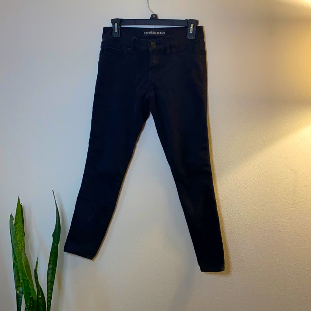 Express Black Skinny Jeans 0S